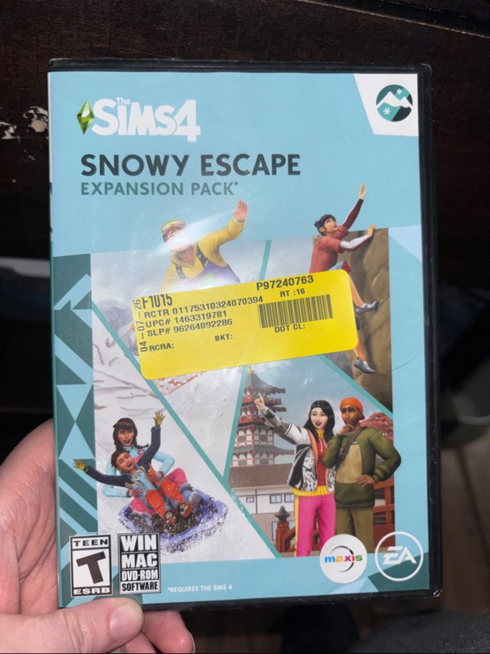 The Sims 4 Snowy Escape Expansion Pack - Aqua Cover